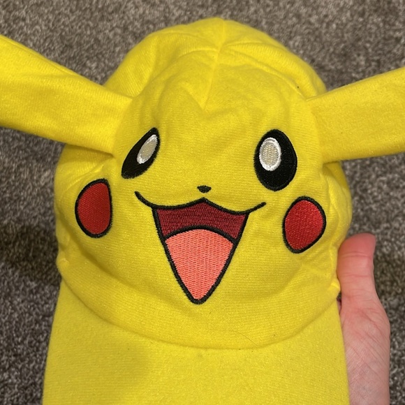 Pokémon Pikachu Child Kid Elastic Hat with Ears | Children’s Kids Cap Costume - Picture 6 of 6